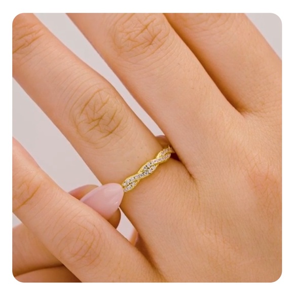 Modern Gents - The Sadie Classic Yellow Gold Braided Band - Picture 3 of 9